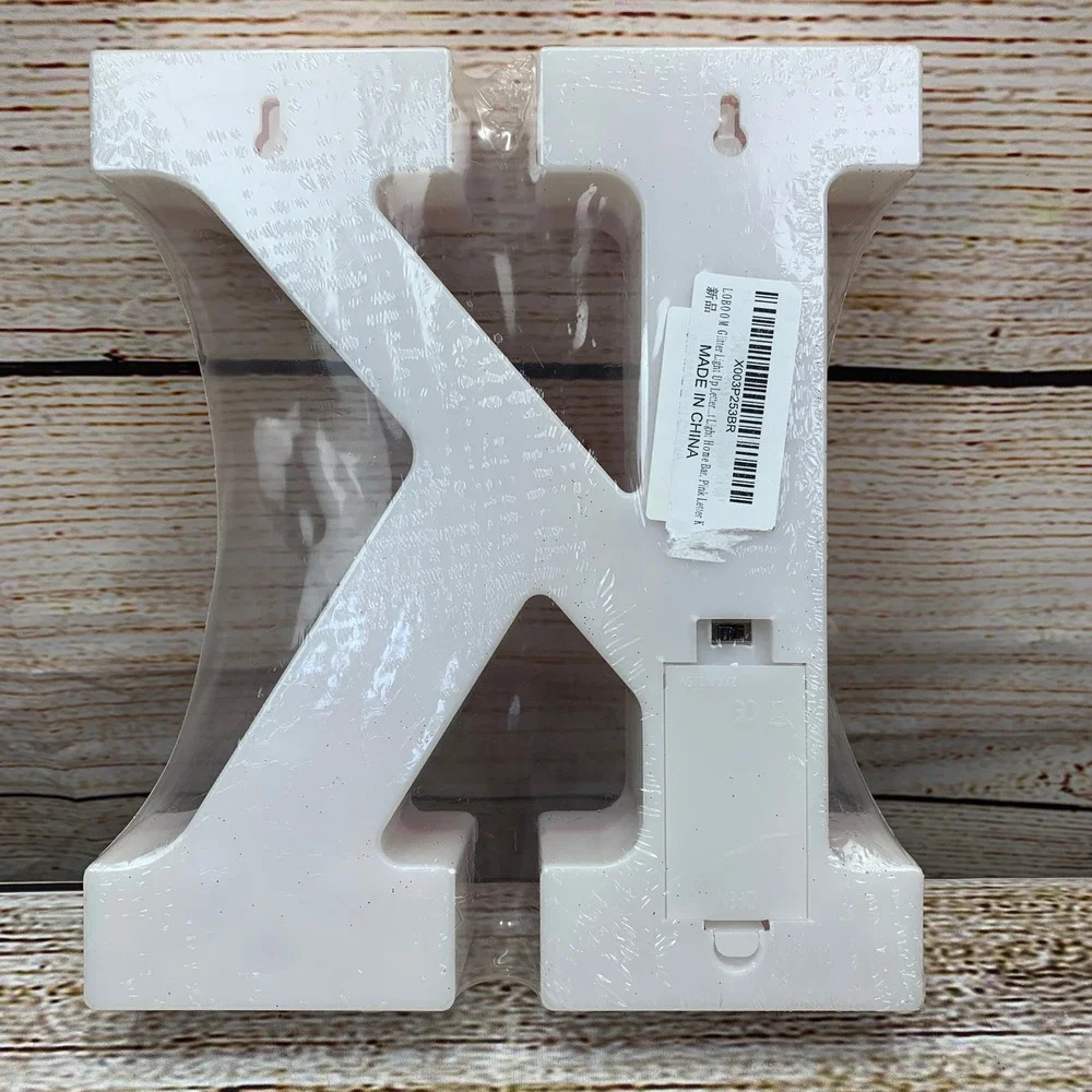 Pink‎ Glitter Letter K Marquee Light Up Sign Home Bar Decor Battery Operated New